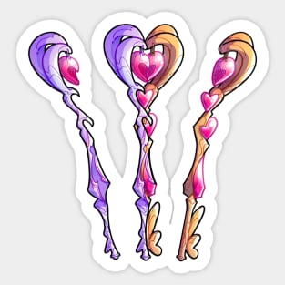 Heart Key Pack Sticker